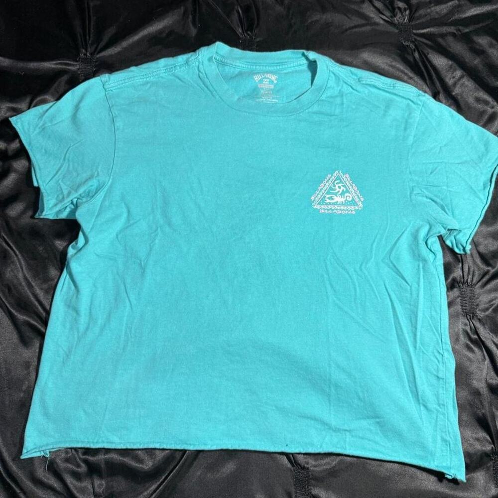 Billabong teal cotton t shirt with